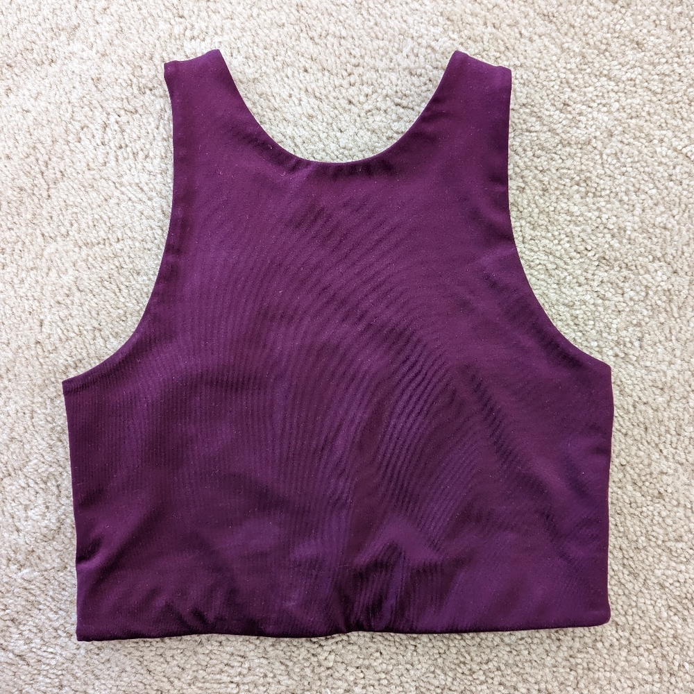 Girlfriend Collective Dylan Plum Bra